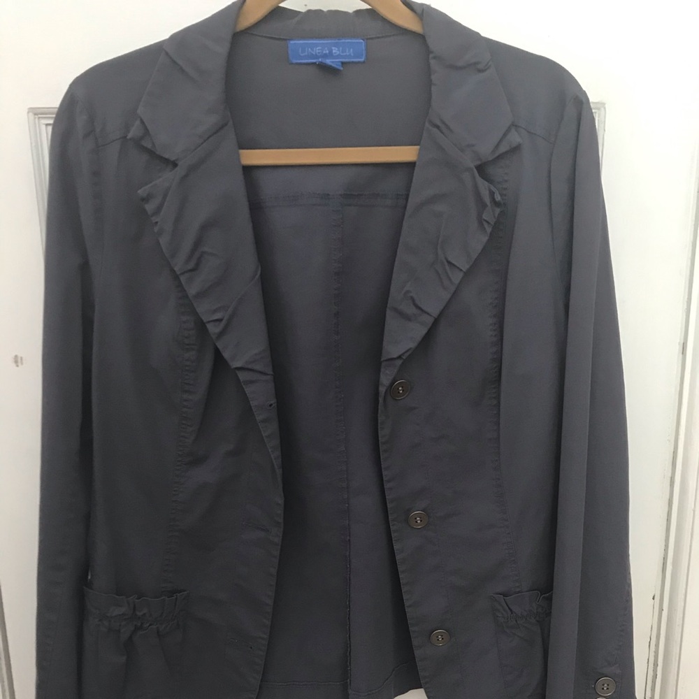 Linea Blu jacket w/ruching detail
